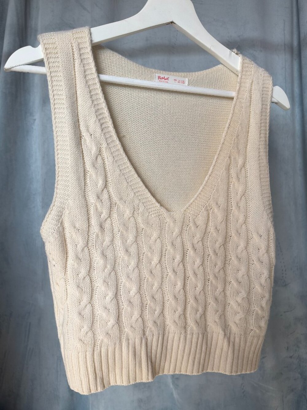 Cream Knit Top